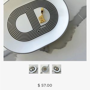 HRH Collection Goth Initial Hoop “M”